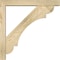 Ekena Millwork Olympic Block Rough Sawn Bracket w/ Offset Brace, Douglas Fir, 4"W x 22"D x 22"H BKT0402X22X22OLY05RDF - alternate 4